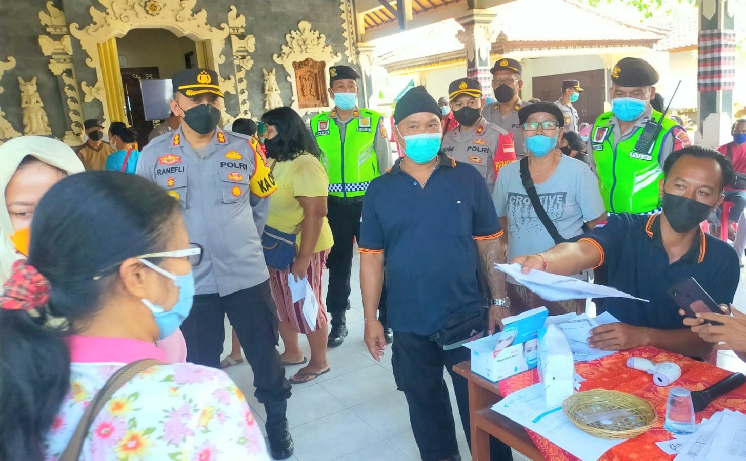 podiumnews.com-Gerai Vaksin Presisi Polres Tabanan Vaksinasi 779 Orang